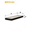 Filtre, air de l'habitacle WIX FILTERS WP9184 - Visuel 2