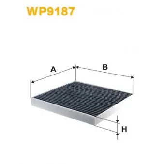 Filtre, air de l'habitacle WIX FILTERS WP9187