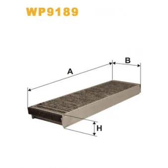 Filtre, air de l'habitacle WIX FILTERS WP9189