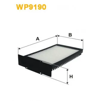 Filtre, air de l'habitacle WIX FILTERS