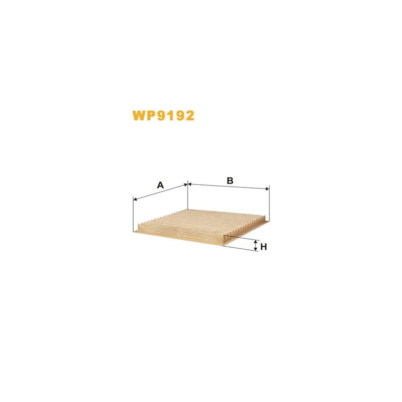 Filtre, air de l'habitacle WIX FILTERS WP9192