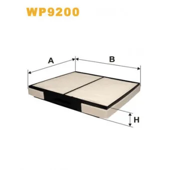 Filtre, air de l'habitacle WIX FILTERS WP9200