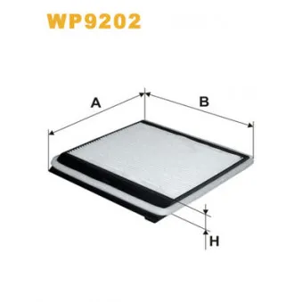 Filtre, air de l'habitacle WIX FILTERS WP9202