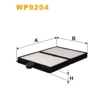 Filtre, air de l'habitacle WIX FILTERS WP9204