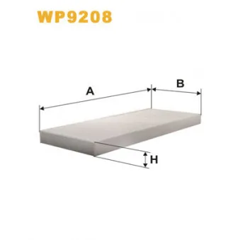 Filtre, air de l'habitacle WIX FILTERS