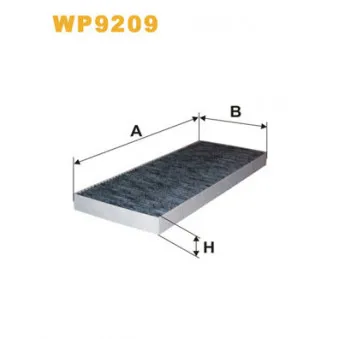 Filtre, air de l'habitacle WIX FILTERS WP9209