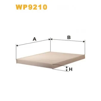 Filtre, air de l'habitacle WIX FILTERS WP9210
