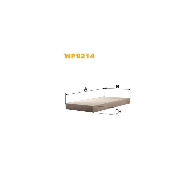 Filtre, air de l'habitacle WIX FILTERS WP9214