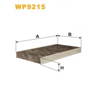 Filtre, air de l'habitacle WIX FILTERS WP9215