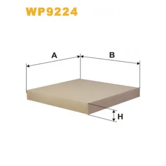 Filtre, air de l'habitacle WIX FILTERS WP9224