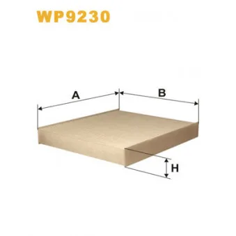 Filtre, air de l'habitacle WIX FILTERS WP9230