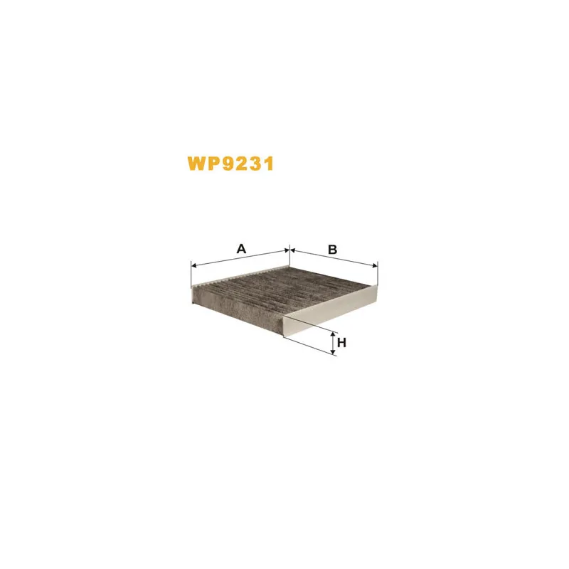 Filtre, air de l'habitacle WIX FILTERS WP9231