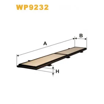 Filtre, air de l'habitacle WIX FILTERS WP9232