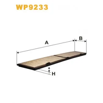 Filtre, air de l'habitacle WIX FILTERS WP9233