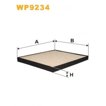 Filtre, air de l'habitacle WIX FILTERS
