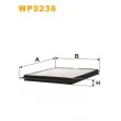 Filtre, air de l'habitacle WIX FILTERS WP9236 - Visuel 1
