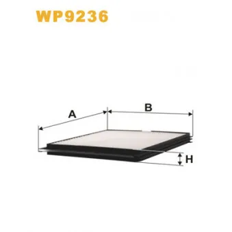 Filtre, air de l'habitacle WIX FILTERS