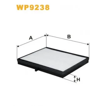 Filtre, air de l'habitacle WIX FILTERS WP9238