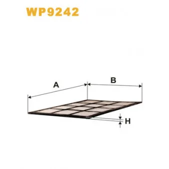 Filtre, air de l'habitacle WIX FILTERS WP9242