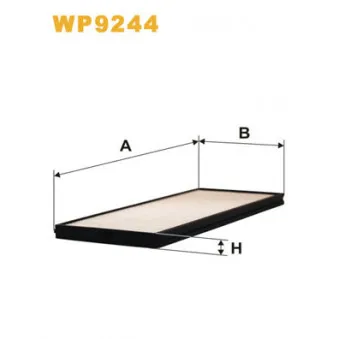 Filtre, air de l'habitacle WIX FILTERS WP9244