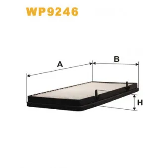 Filtre, air de l'habitacle WIX FILTERS WP9246