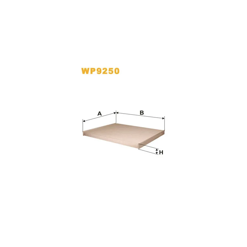 Filtre, air de l'habitacle WIX FILTERS WP9250