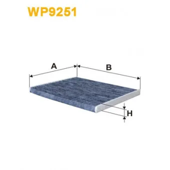 Filtre, air de l'habitacle WIX FILTERS WP9251