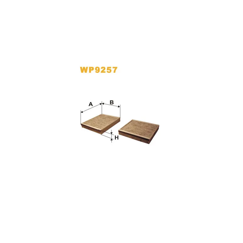 Filtre, air de l'habitacle WIX FILTERS WP9257