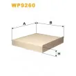 Filtre, air de l'habitacle WIX FILTERS WP9260 - Visuel 1