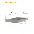 Filtre, air de l'habitacle WIX FILTERS WP9265 - Visuel 2