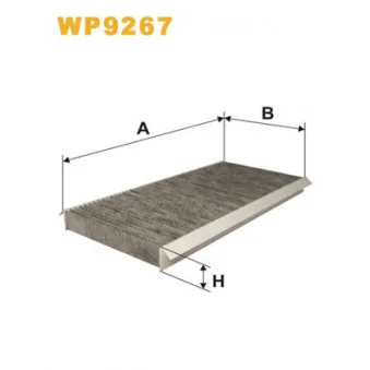 Filtre, air de l'habitacle WIX FILTERS WP9267