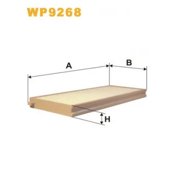 Filtre, air de l'habitacle WIX FILTERS WP9268