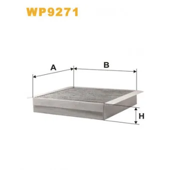 Filtre, air de l'habitacle WIX FILTERS WP9271