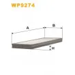 Filtre, air de l'habitacle WIX FILTERS WP9274 - Visuel 2