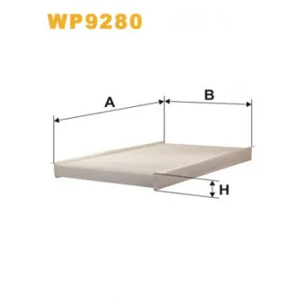 Filtre, air de l'habitacle WIX FILTERS WP9280