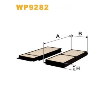 Filtre, air de l'habitacle WIX FILTERS