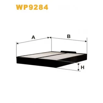 Filtre, air de l'habitacle WIX FILTERS WP9284