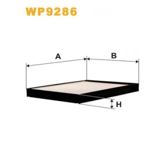 Filtre, air de l'habitacle WIX FILTERS WP9286