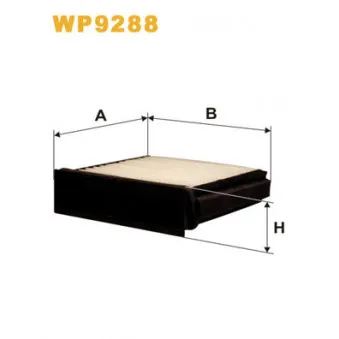 Filtre, air de l'habitacle WIX FILTERS WP9288