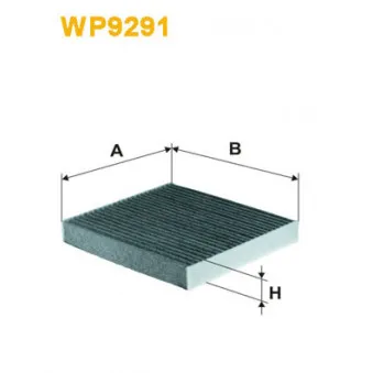 Filtre, air de l'habitacle WIX FILTERS WP9291