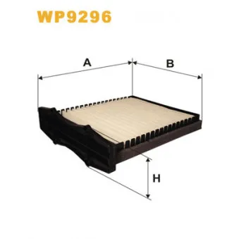 Filtre, air de l'habitacle WIX FILTERS WP9296