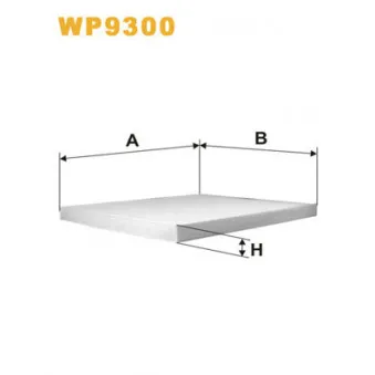 Filtre, air de l'habitacle WIX FILTERS WP9300