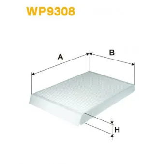 Filtre, air de l'habitacle WIX FILTERS WP9308