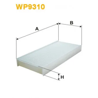 Filtre, air de l'habitacle WIX FILTERS WP9310