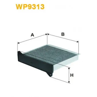 Filtre, air de l'habitacle WIX FILTERS WP9313
