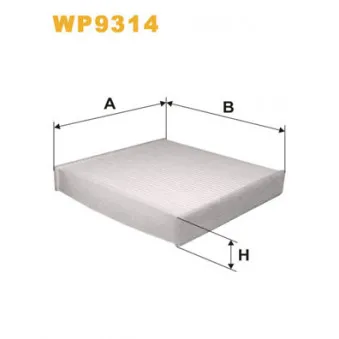 Filtre, air de l'habitacle WIX FILTERS WP9314