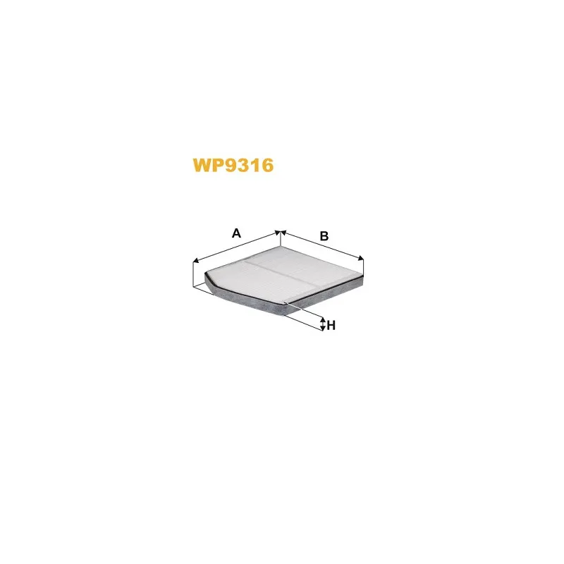 Filtre, air de l'habitacle WIX FILTERS WP9316