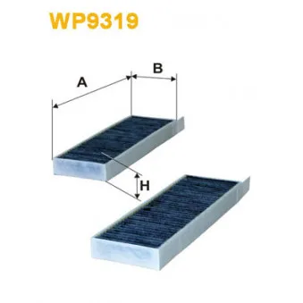 Filtre, air de l'habitacle WIX FILTERS WP9319