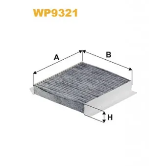 Filtre, air de l'habitacle WIX FILTERS WP9321