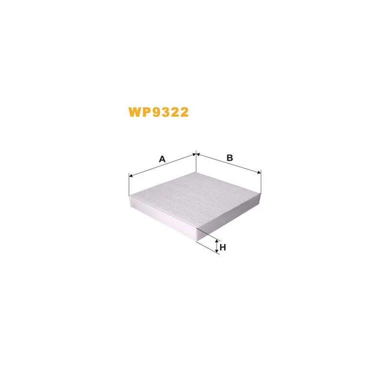 Filtre, air de l'habitacle WIX FILTERS WP9322